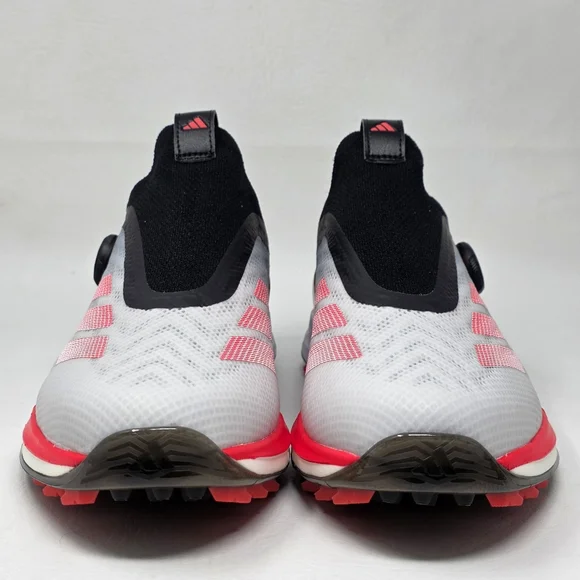 adidas Adizero ZG BOA Spikeless Golf Shoes White Red IH9896 Men's Size 11 New